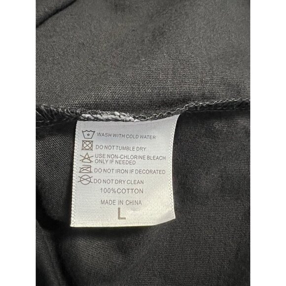 Shein Womens I Had Anxiety Top~Size Large~Black Graphic Tee Funny Style L7 15 - Picture 8 of 8